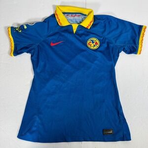 Nike Club America Soccer Jersey Kids Small Blue Y. Negrete 67